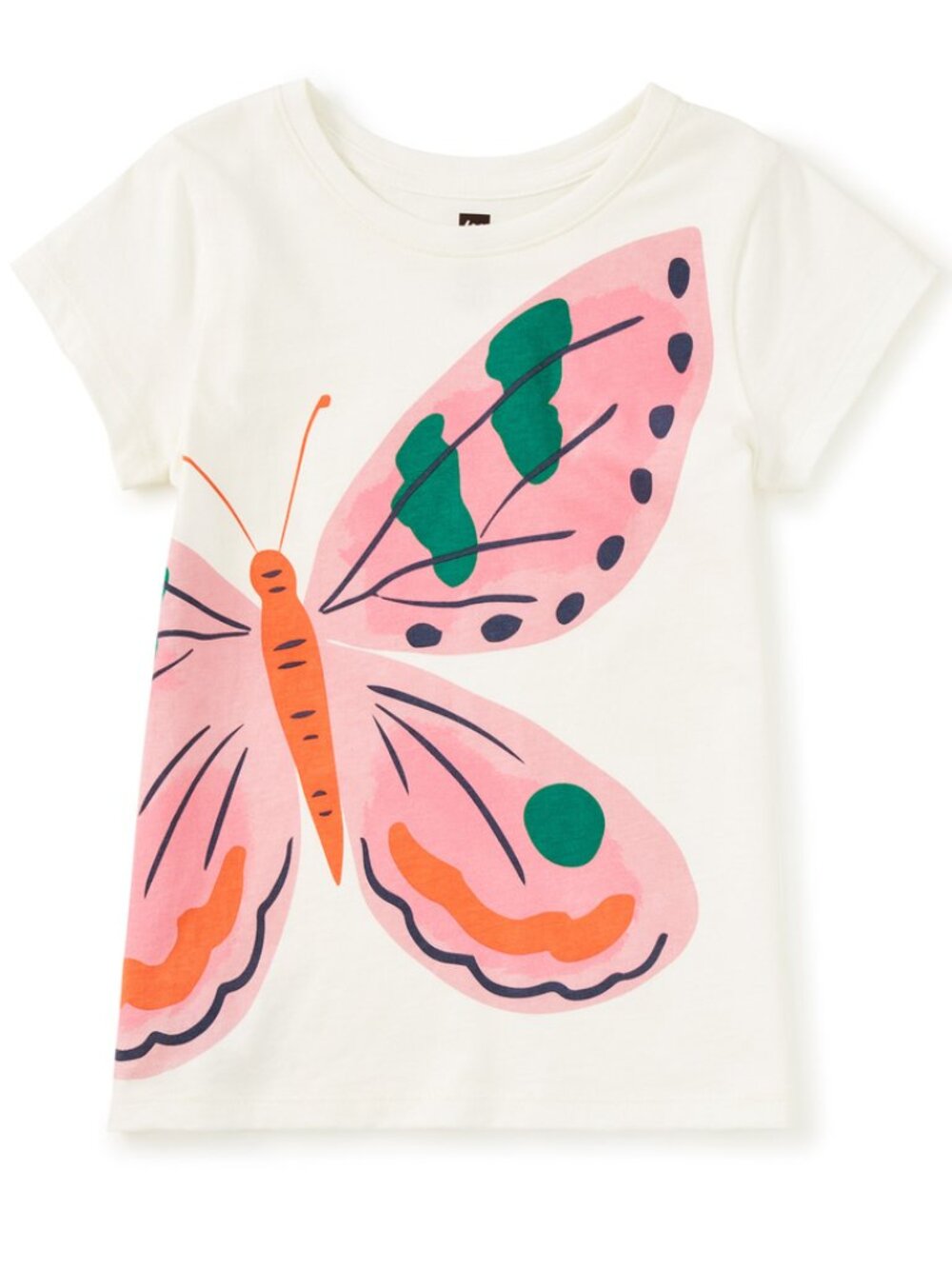 TEA COLLECTION Mariposa Del Alba Butterfly Graphic T-Shirt Girls 8 NWT